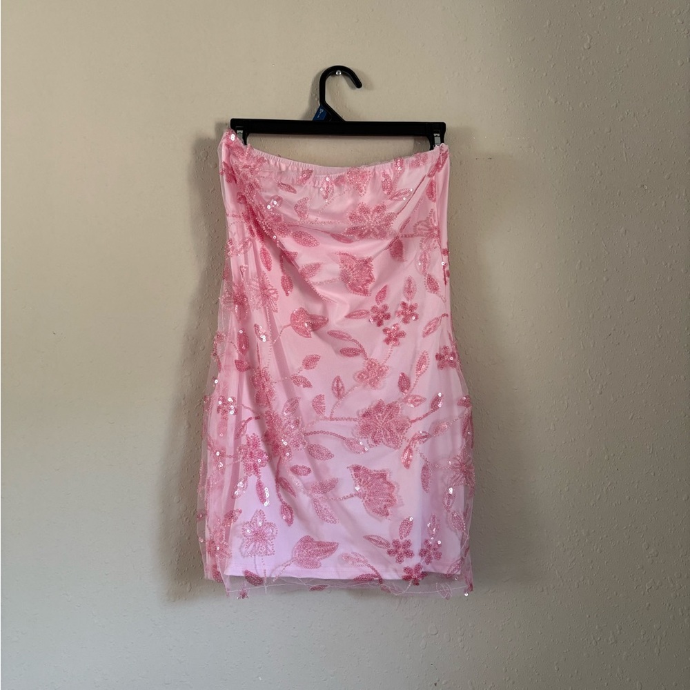 Peppermayo Blush Pink Floral Dress